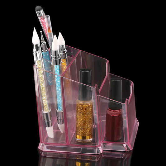 Multi Colors Daily Use Storage Box Manicure Tools Desktop