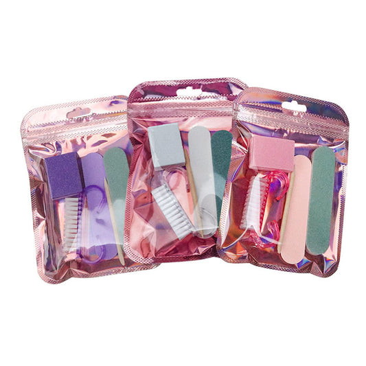 Nail Art Tool Kit 5 Pieces Wood Cuticle File Polishing