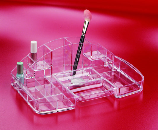 Clear 100 Acrylic Cosmetic Organizer Nail Polish Holder Pencil
