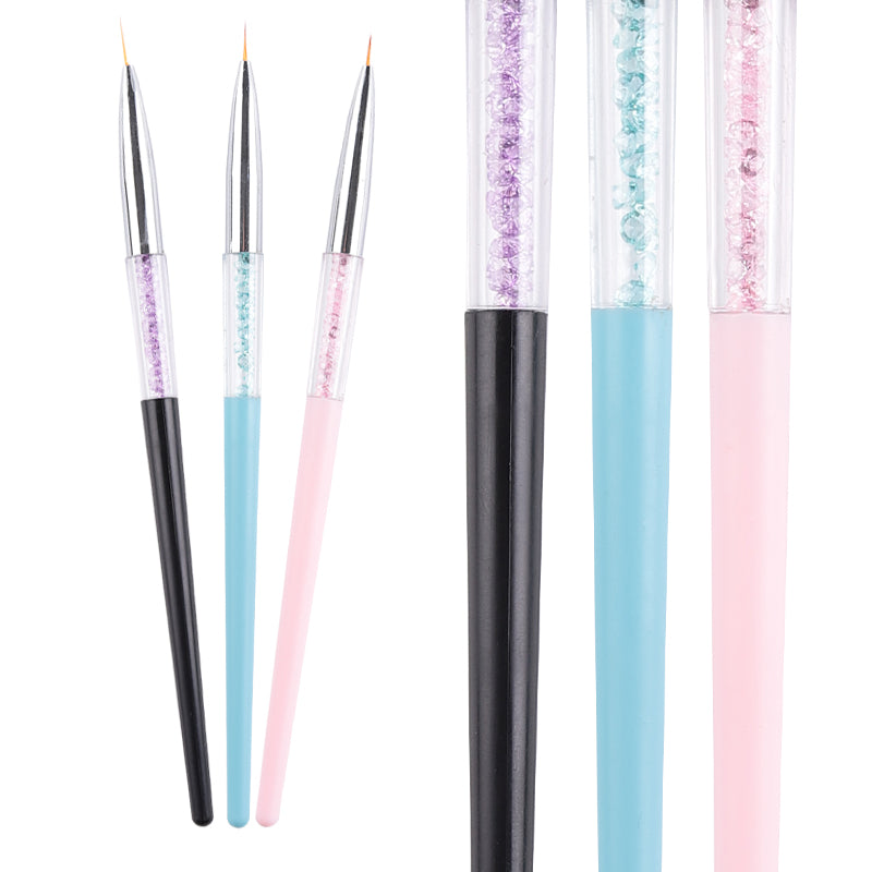 Thin Detailing Brush Nail Art Brush File Set Nail